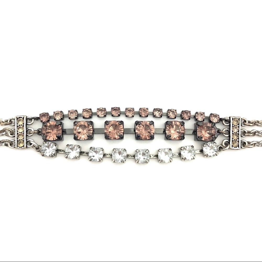 American Eagle Rhinestone Multi Strand Bracelet - image 4